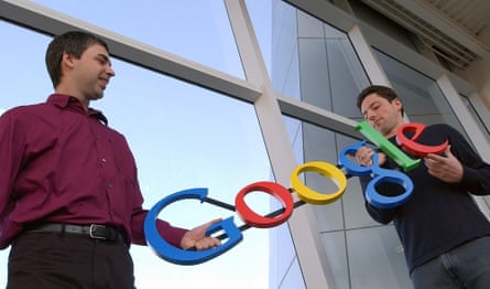 Google’s co-founders, Larry Page, left, and Sergey Brin, 2004.
