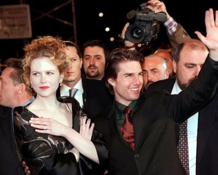 Tom Cruise and Nicole Kidman at the premiere of his film Jerry Maguire in Rome, 1997.
