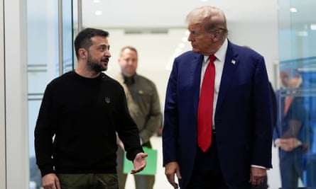 Donald Trump and Volodymyr Zelenskyy at Trump Tower in September 2024