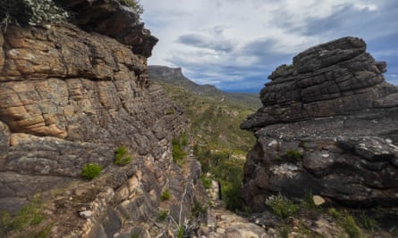 A spectacular view from day two of the Grampians Peaks Trail