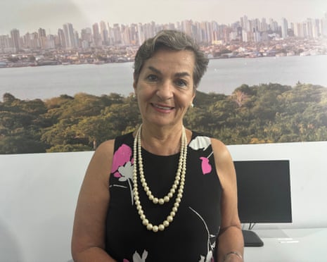 Christiana Figueres at the Cop30 climate summit in Brazil.