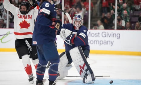 Canada forward Jamie Lee Rattray (47) celebrates after a goal by forward Brianne Jenner (not shown).