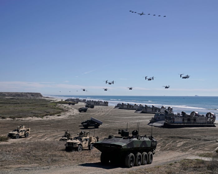 California governor says Trump ‘putting ego over responsibility’ as military show shuts highway