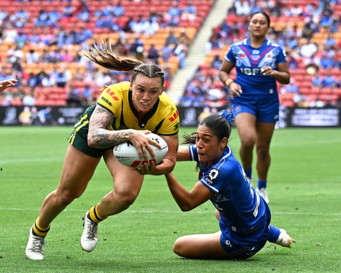 Julia Robinson soars for try of the year contender as Jillaroos shut out Samoa