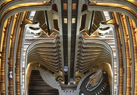 The vertiginous atrium of John Portman’s Marriott Marquis hotel in Atlanta. 