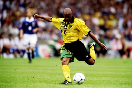Jamaica’s Fitzroy Simpson in action.