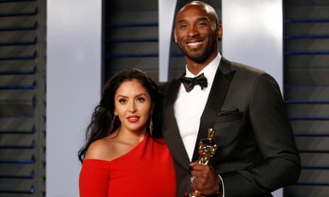 Kobe Bryant and Vanessa Bryant at the 2018 Vanity Fair Oscar party.
