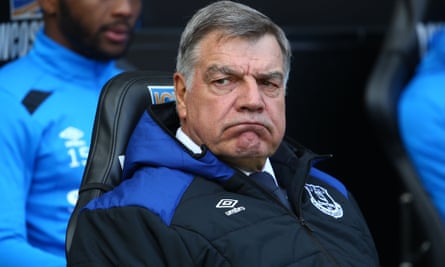 Sam Allardyce was annoyed Everton asked fans to rate his performance as manager.