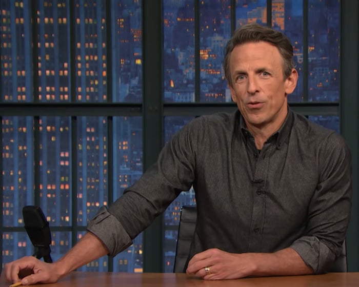 Seth Meyers on JD Vance: ‘The integrity of a used-car salesman and the charisma of a wet ham’