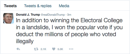 Donald Trump’s tweet.