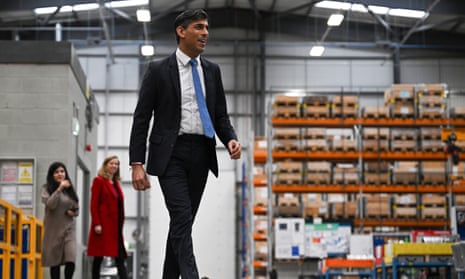 Rishi Sunak at the Siemens Mobility factory in Yorkshire last year