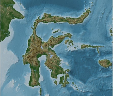Mapa de las islas de Indonesia