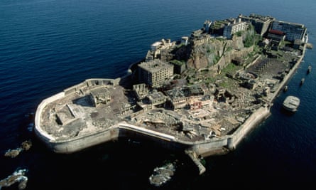 Japan’s Hashima Island was abandoned in 1974 when its coal supplies ran out.