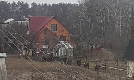 Russian soldiers in Irpin on 12 March