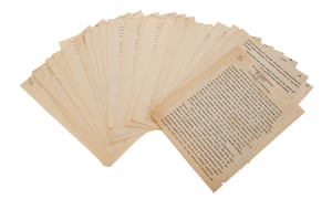 The Lovecraft typescript commissioned by Houdini.