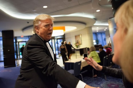 President Trump and reporters