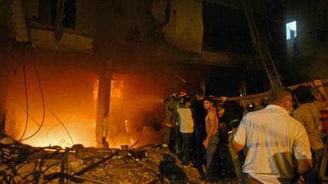 Lebanon: fuel tank explodes in basement of Beirut building – video