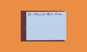 Set of 10 personalised note cards