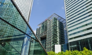 The Bank of America Merrill Lynch building, Canary Wharf, London.