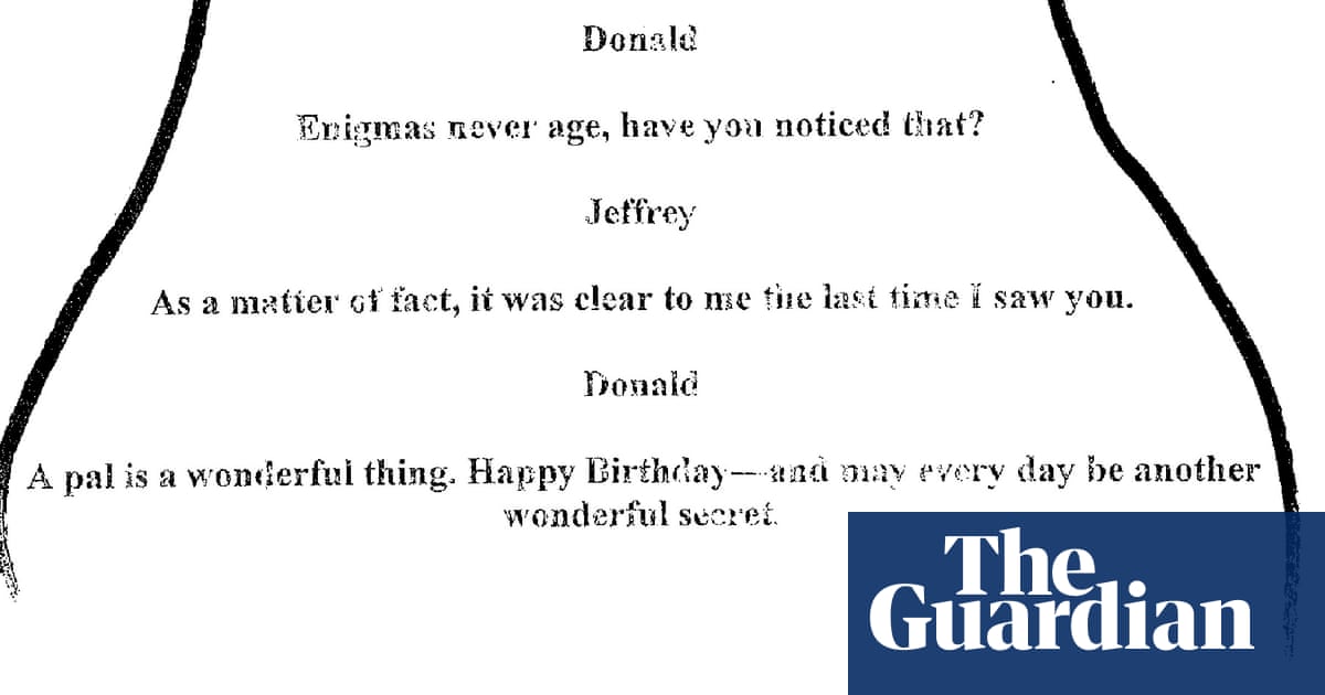 House committee releases image of apparent Trump birthday note and entire Epstein album
