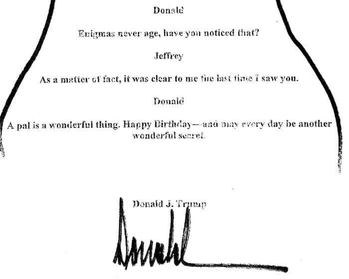 Democrats Release Controversial Trump Note to Epstein