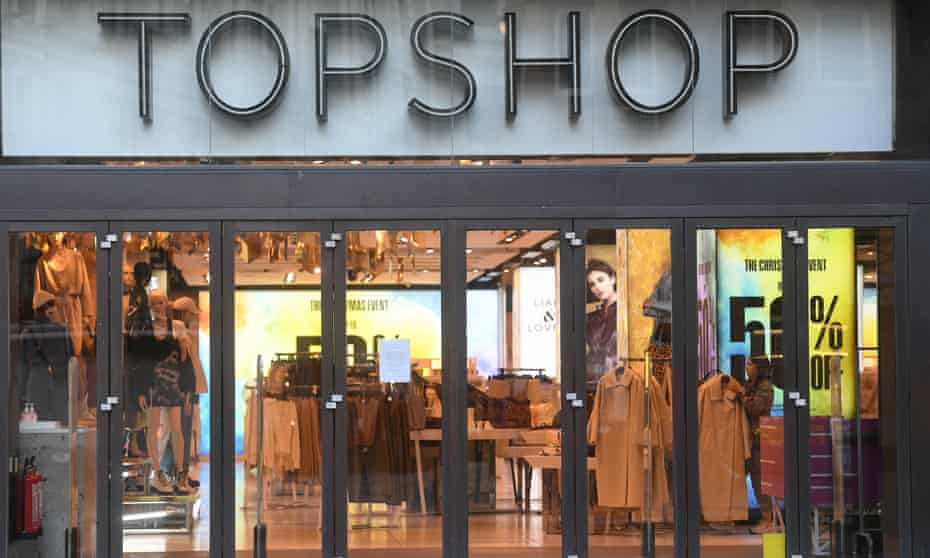Topshop’s store in Oxford Street, London.