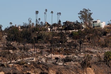 Coastal damage from wildfire