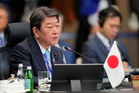 Japanese foreign minister Toshimitsu Motegi