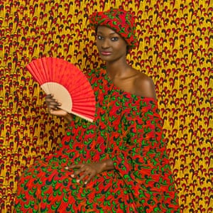 Aminata, 2013, by Omar Victor Diop.Omar Victor Diop lives and works in Dakar. His work includes fine art and fashion photography as well as advertising. He enjoys mixing photography with other art, such as costume design, styling and creative writing.