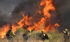 California wildfires: blazes ravage state as 2 million face looming blackouts