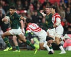 Sudafrica travolge Giappone 61-7 nella partita di rugby