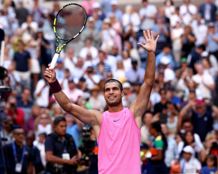 Carlos Alcaraz in cruise control at US Open with straight-sets win over Arthur Rinderknech