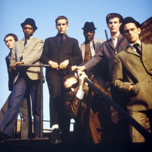 The Specials circa 1979-80 ... (L-R) John Bradbury, Lynval Golding, Terry Hall, Neville Staple, Roddy Radiation, Horace Panter and Jerry Dammers (front)
