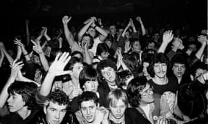 Fans watch Gang Of Four perform at the Rock Against Racism Red Rhino tour, Cromer, 20 March 1979.