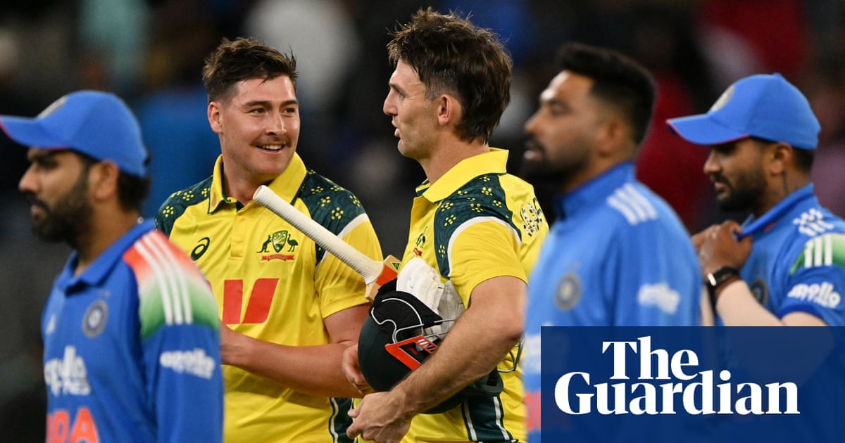 Mitchell Marsh steers Australia to big win over India in rain-hit first ODI