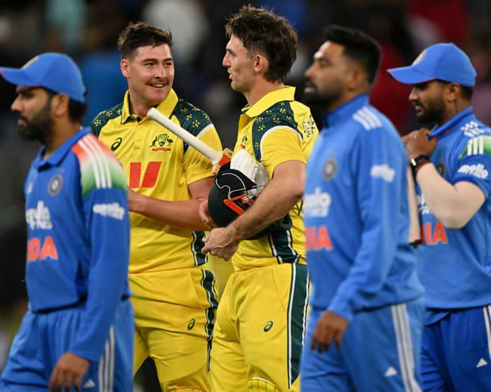 Mitchell Marsh steers Australia to big win over India in rain-hit first ODI