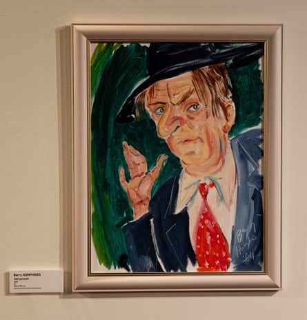 Self-portrait by Barry Humphries in 2004.