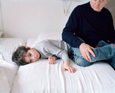 Julian & Jonathan, February 2010Julian & Jonathan, February 2010 (this is extra and not part of the press images or the extended selection)For me, this is one of the most intimate photographs I’ve taken of my father and half- brother together. The subtle gesture of my father’s hand on Jonathan’s leg represents his fatherly care.Hands often play a significant role in my photographs—either as a point of connection or when they are tucked away. In this image, Julian and Jonathan’s hands are especially imporant: I love the way they are placed and connected.