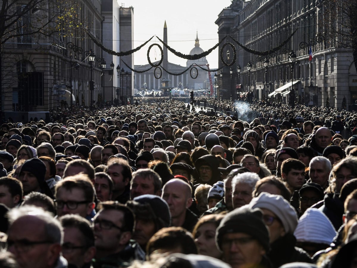 A Million Take To Paris Streets For Johnny Hallyday S Funeral Johnny Hallyday The Guardian