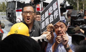 Lam Cheuk-ting, left, and Ted Hui. They have been arrested on suspicion of several offences relating to a 2019 protest.