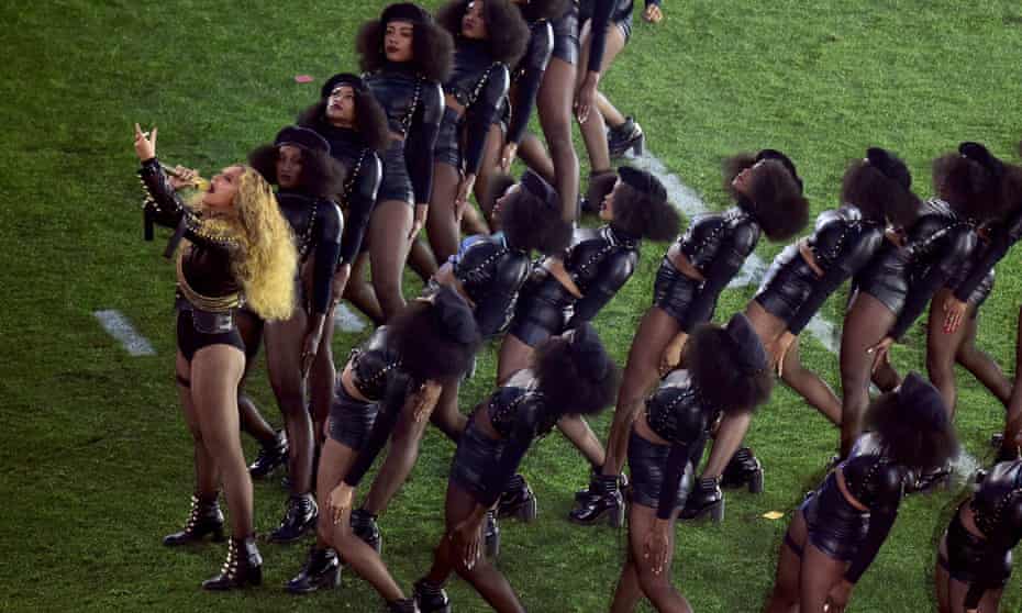 Beyoncé performs at the Superbowl last February.