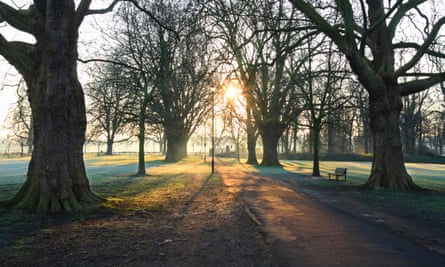 Early morning on Midsummer Common, Cambridge.