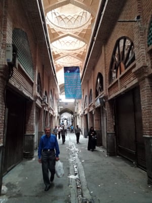 The Grand Bazaar was closed on Monday during the protests.