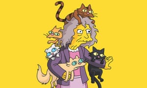 Výsledek obrázku pro woman with cats simpsons