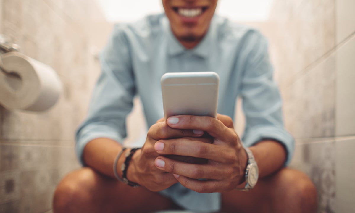Toilet scrolling: how bathroom phone use plays havoc with your health | Mobile  phones | The Guardian