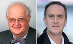 Angus Deaton, left, who was awarded the Nobel prize in economics, and the comedian Angus Deayton.