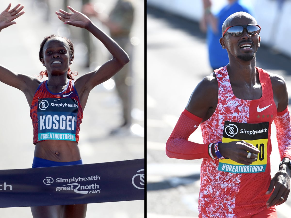 Kosgei Breaks Half Marathon Record At Great North Run As Farah Wins Sixth Title Athletics The Guardian Kosgei Breaks Half Marathon Record At Great North Run As Farah Wins Sixth Title Athletics The Guardian
