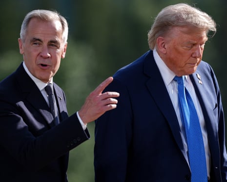 Trump threatens Canada on trade deal after Carney moves to recognise Palestine | Palestine | The Guardian