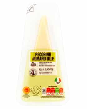 Packet of Sainsbury’s Pecorino Romano.