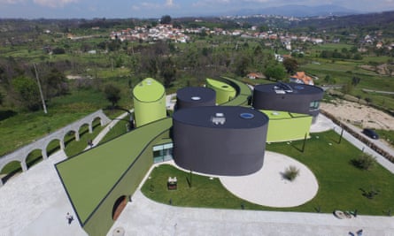 Museu do Azeita, Oliveira de Hospital, Portugal. (Olive Oil museum; aerial view).